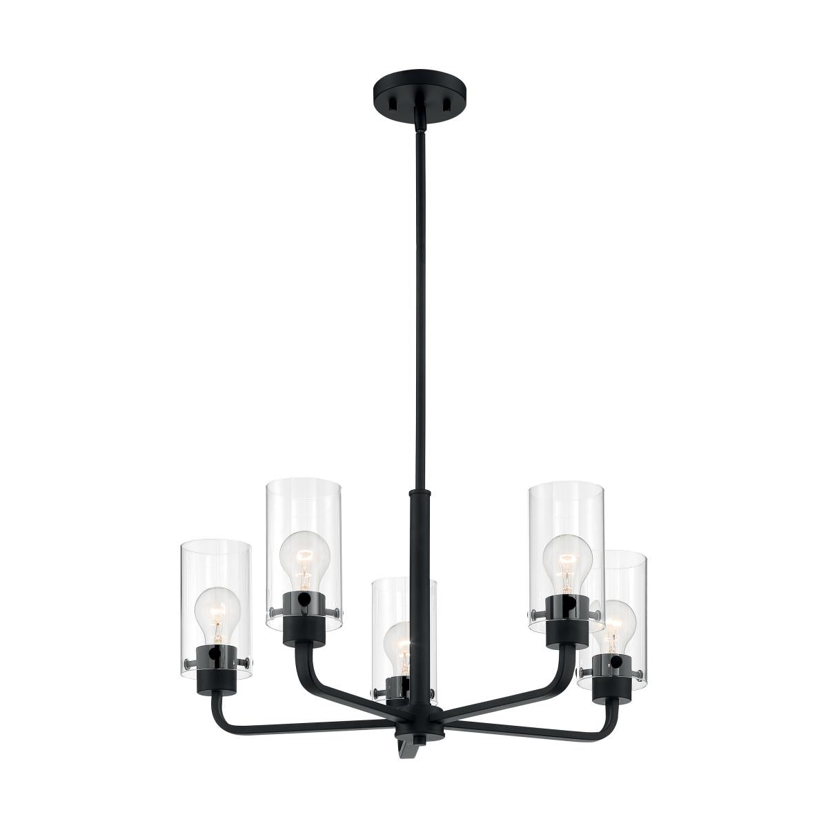 Sommerset 5Lgt Chandelier/BLK