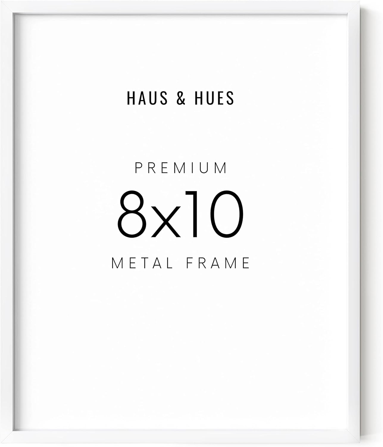 8 x 10 White Aluminum Frame