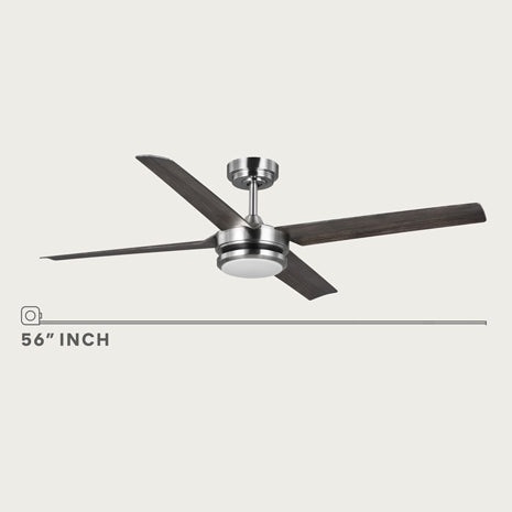 56" Laritza LED Fan - White