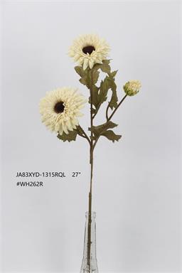 27" Mum Spray - Ivory