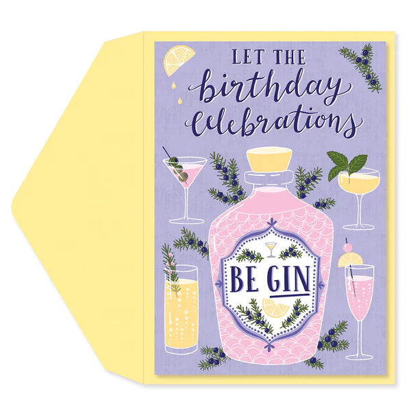 Celebrations Be Gin Bday Card