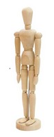 12" Wooden Manikin, Female