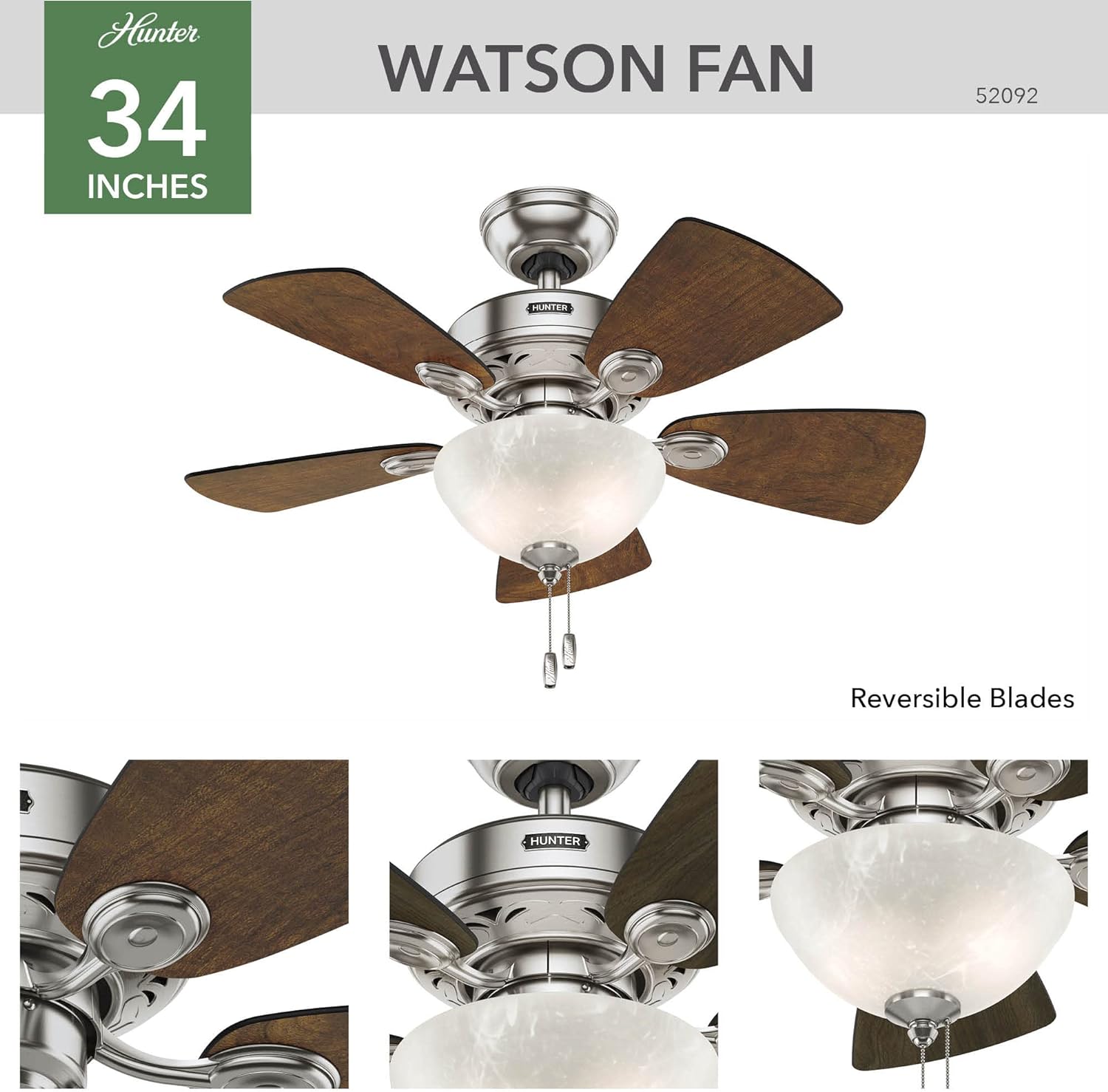 Watson 34" BN Ceiling Fan