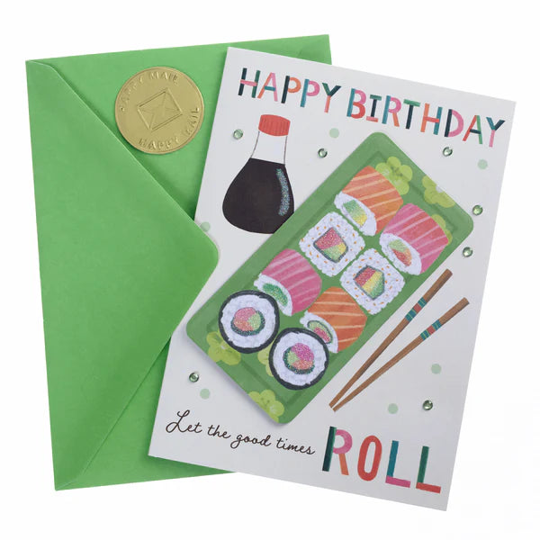 Sushi Roll Birthday Card