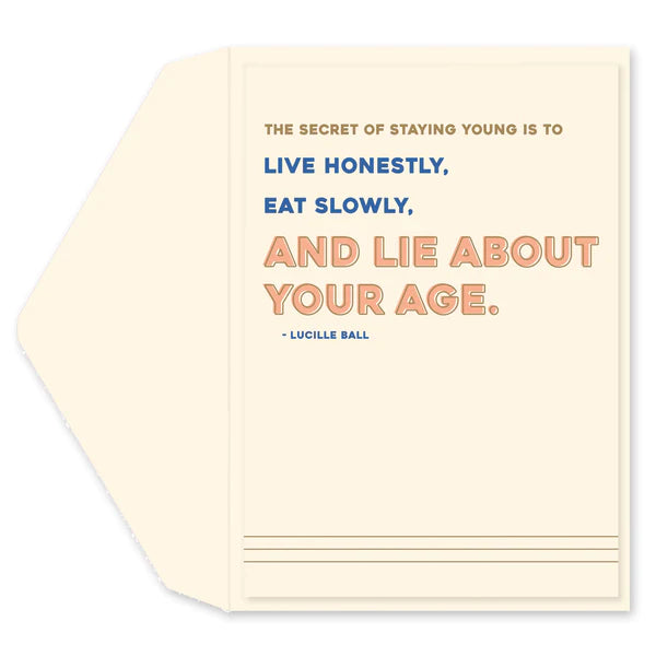 Lie About Your Age Card