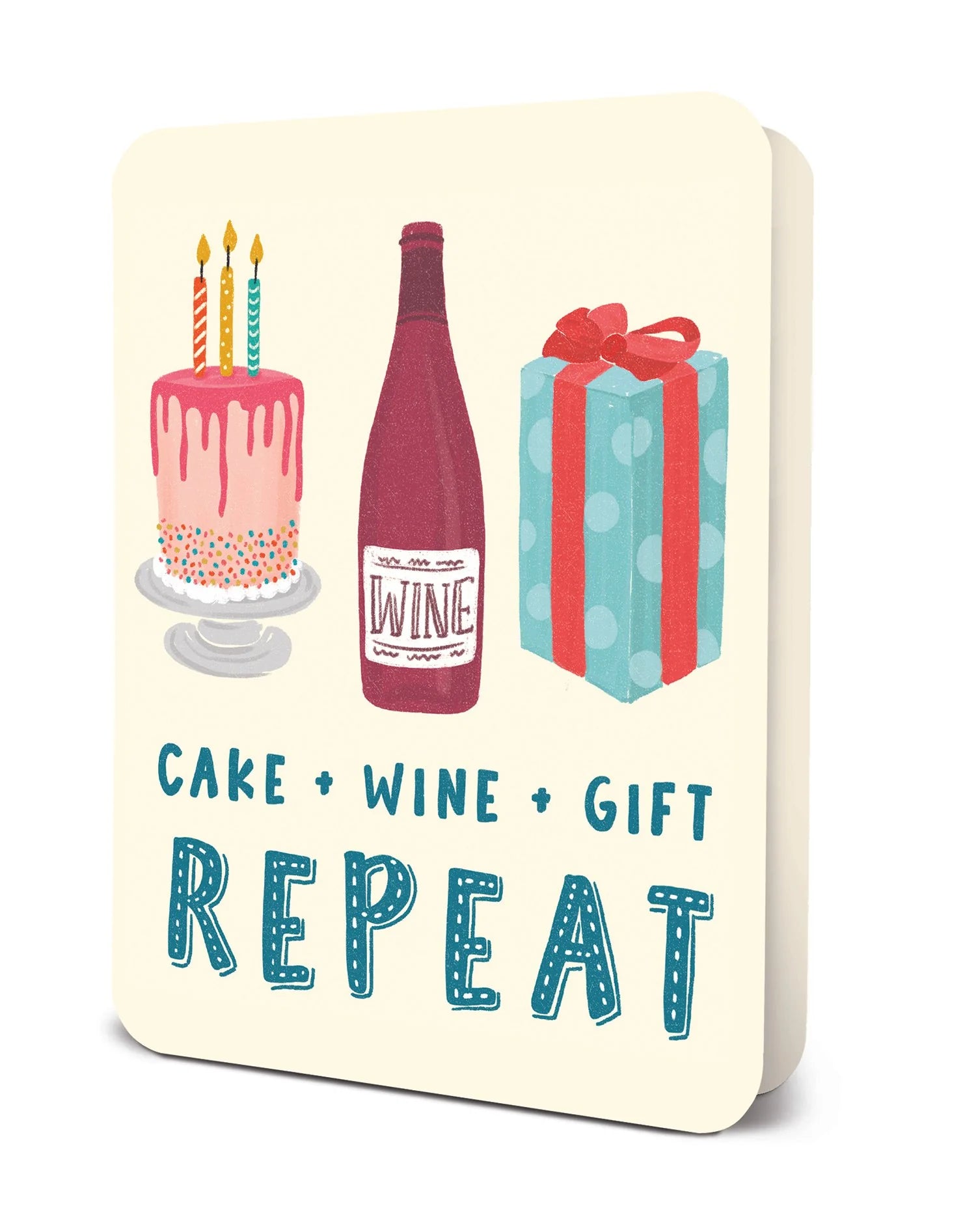 Cake Wine Gift Repeat Card