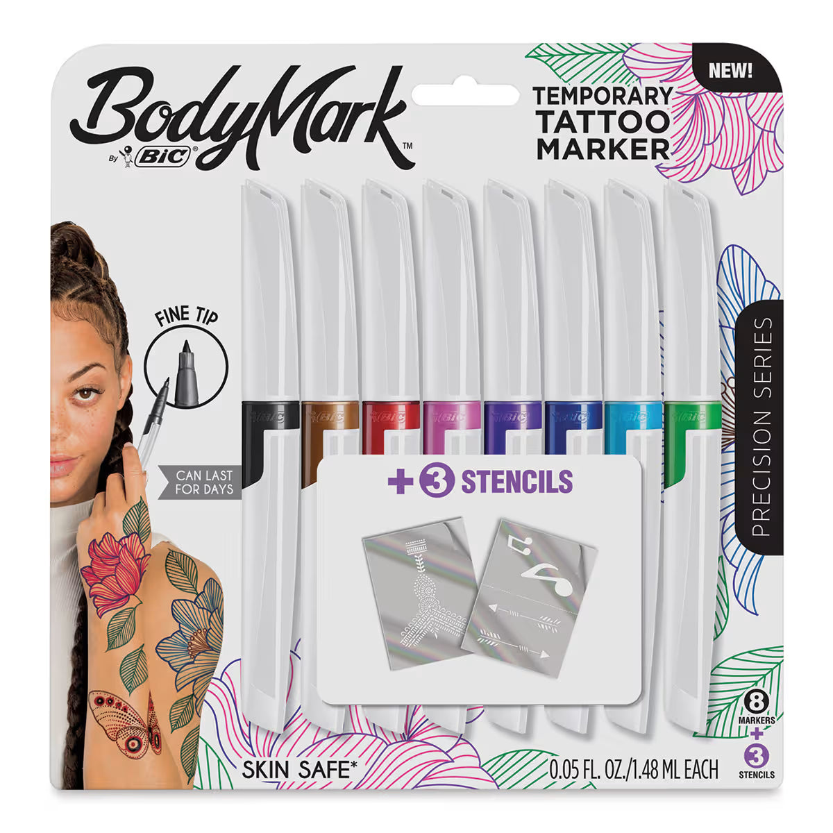 Temp. Tattoo Markers, St/8