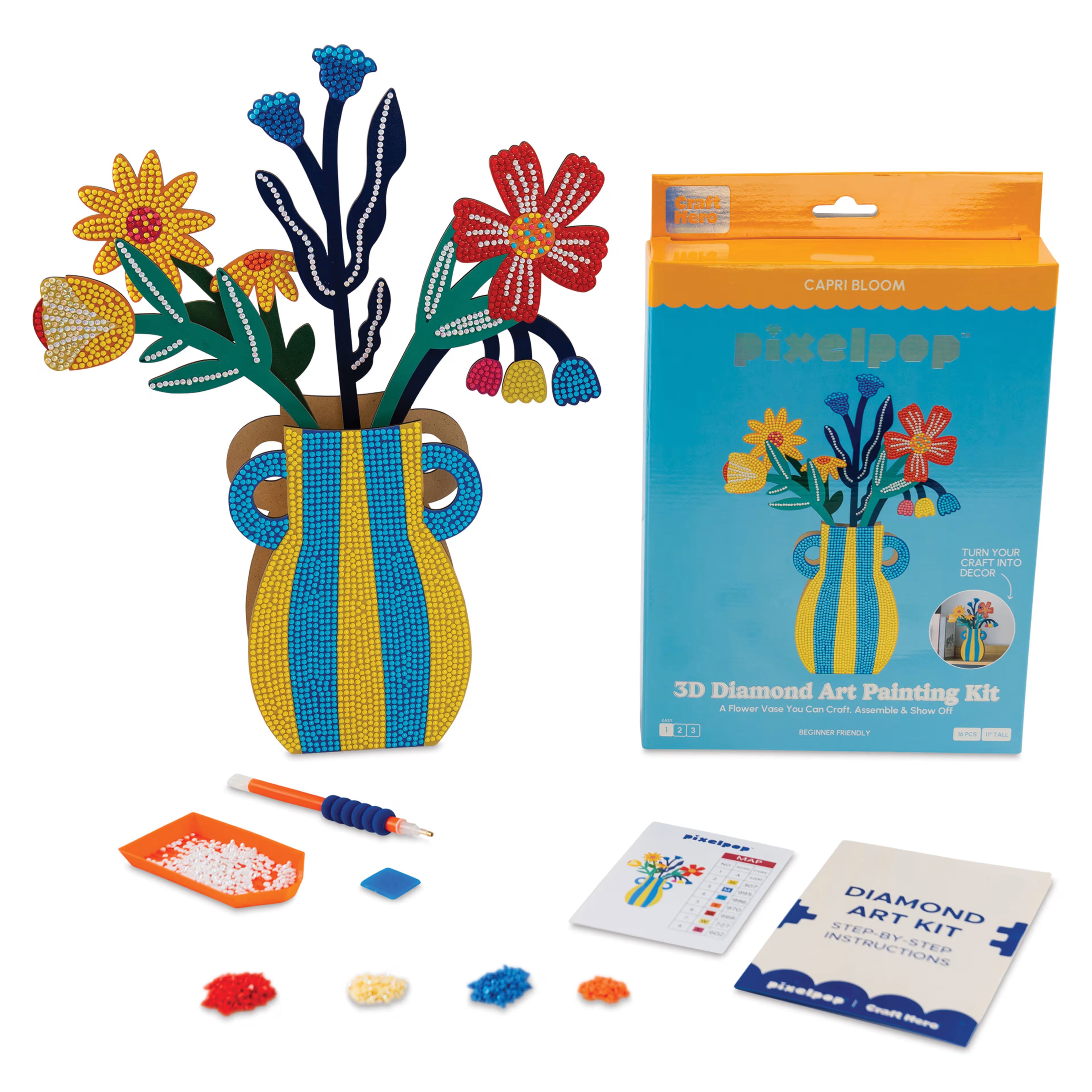 PixelPop 3D Flowers