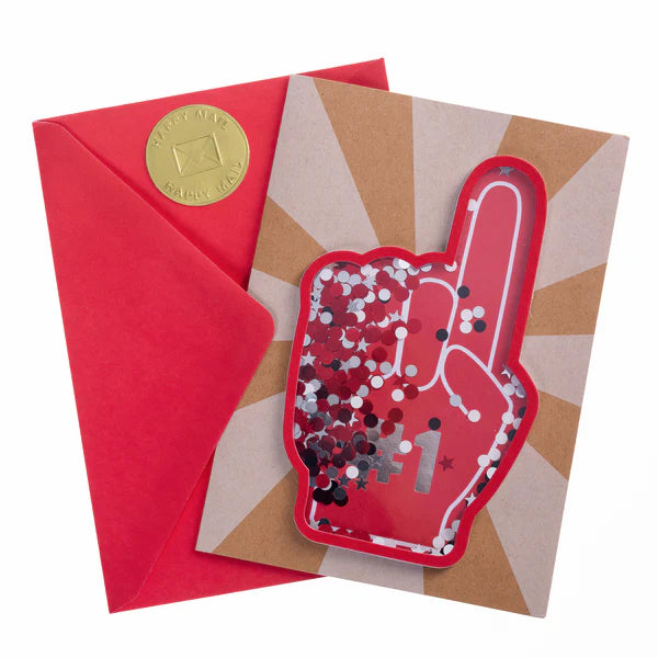 Foam Finger Fathers Day Card