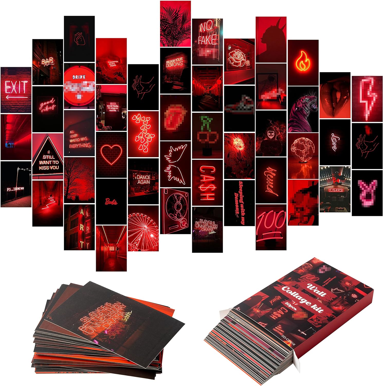 Red Collection Collage Kit