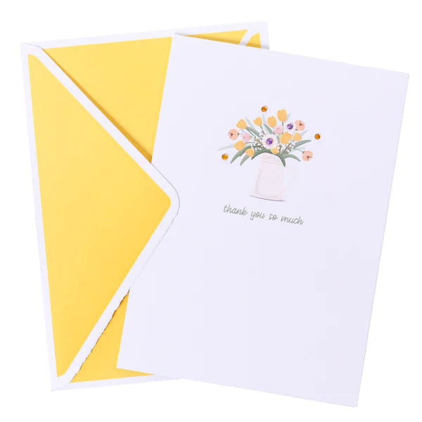 Spring Flowers Thank You Card