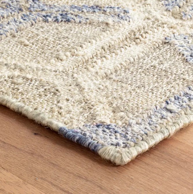 Tala Blue Woven Jute Rug