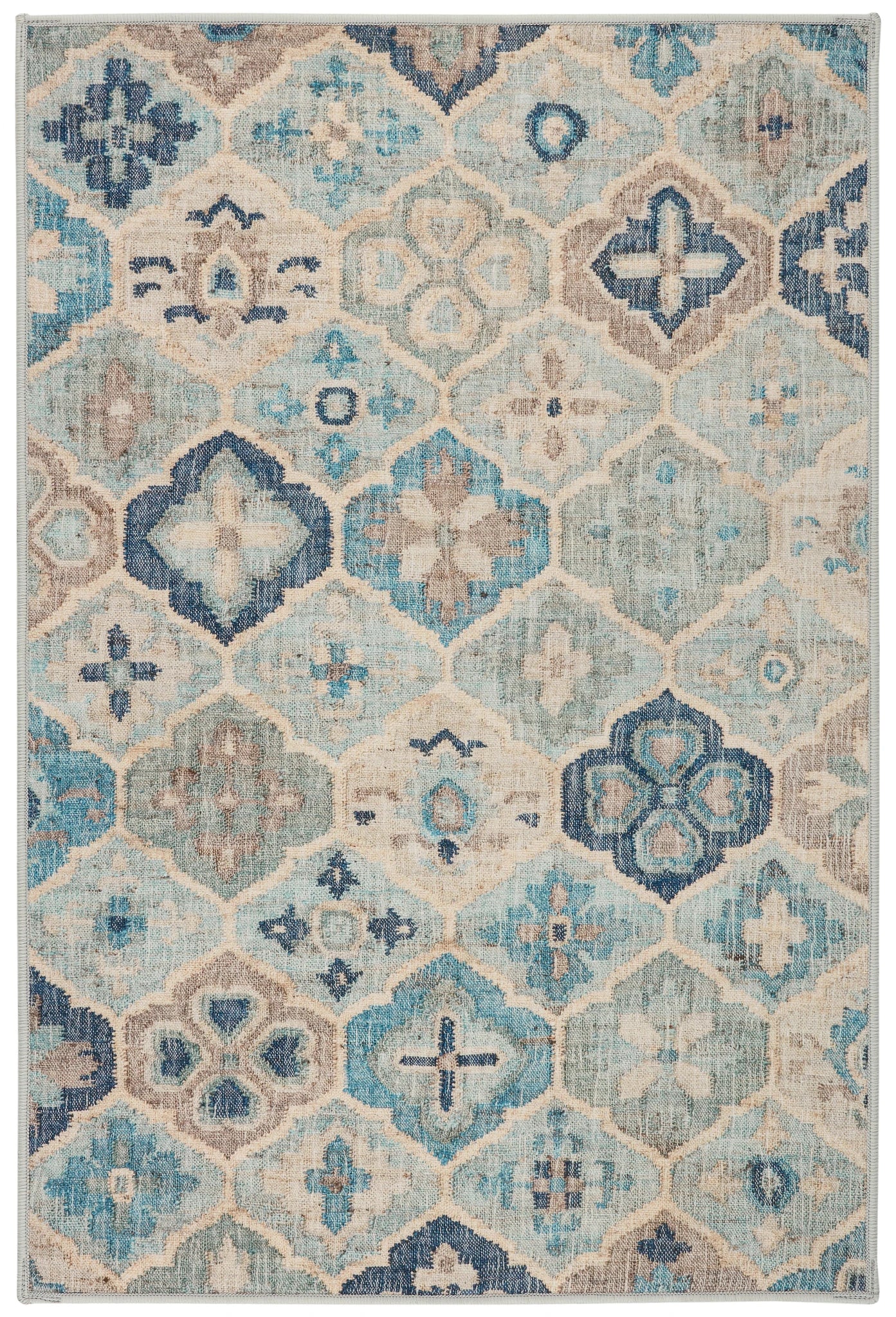 Pali Blue Jute Rug - 2.5x8