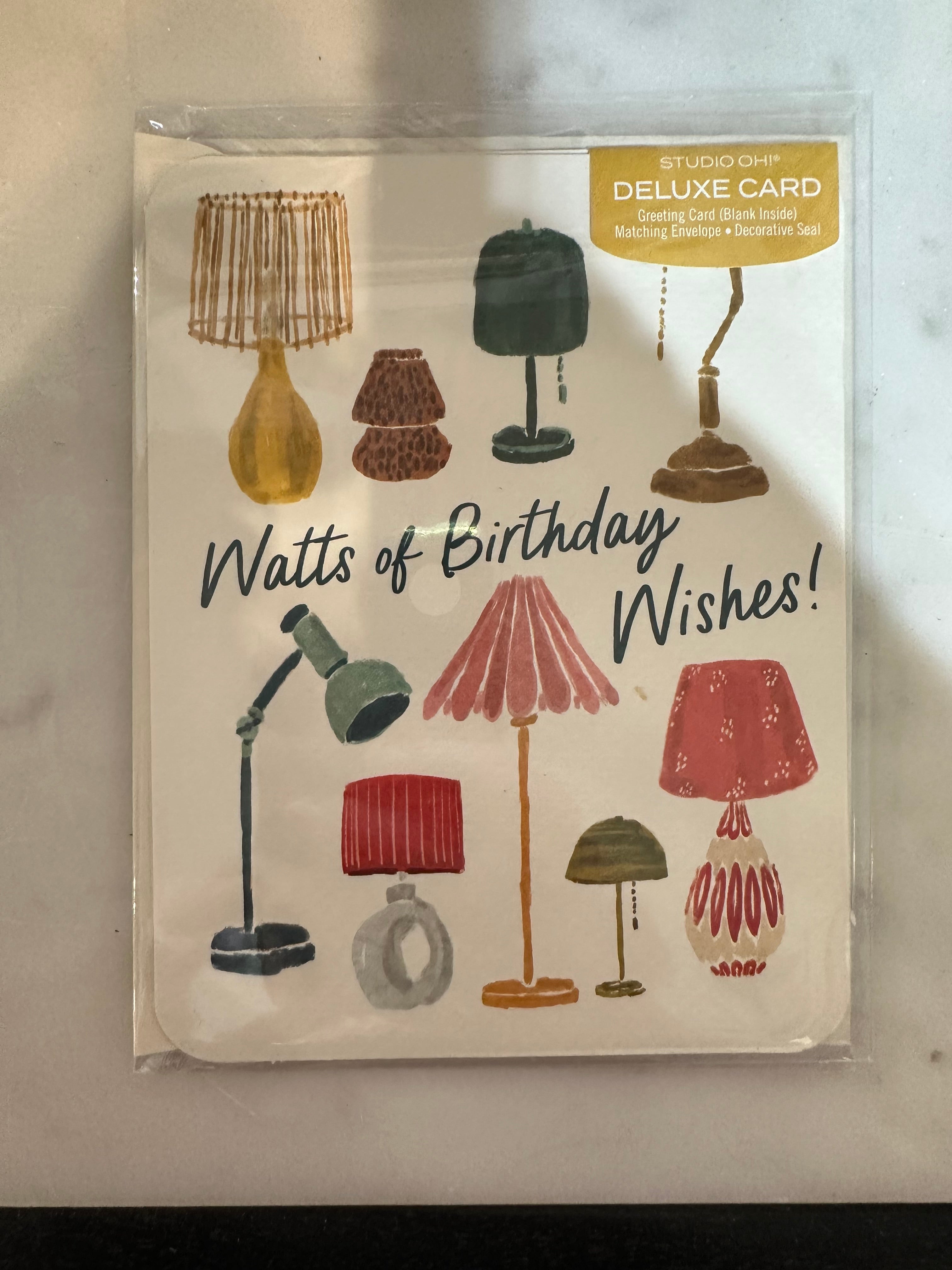 Watts Of Birthday Wishes Card