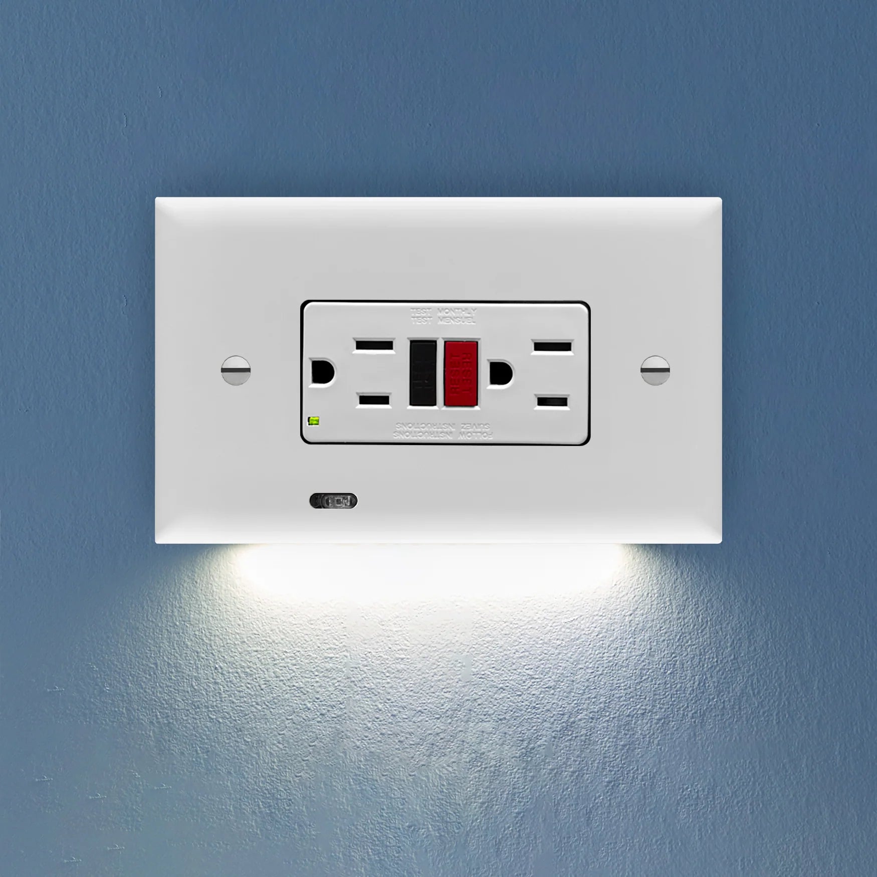 Horizontal Guide Light, GFCI