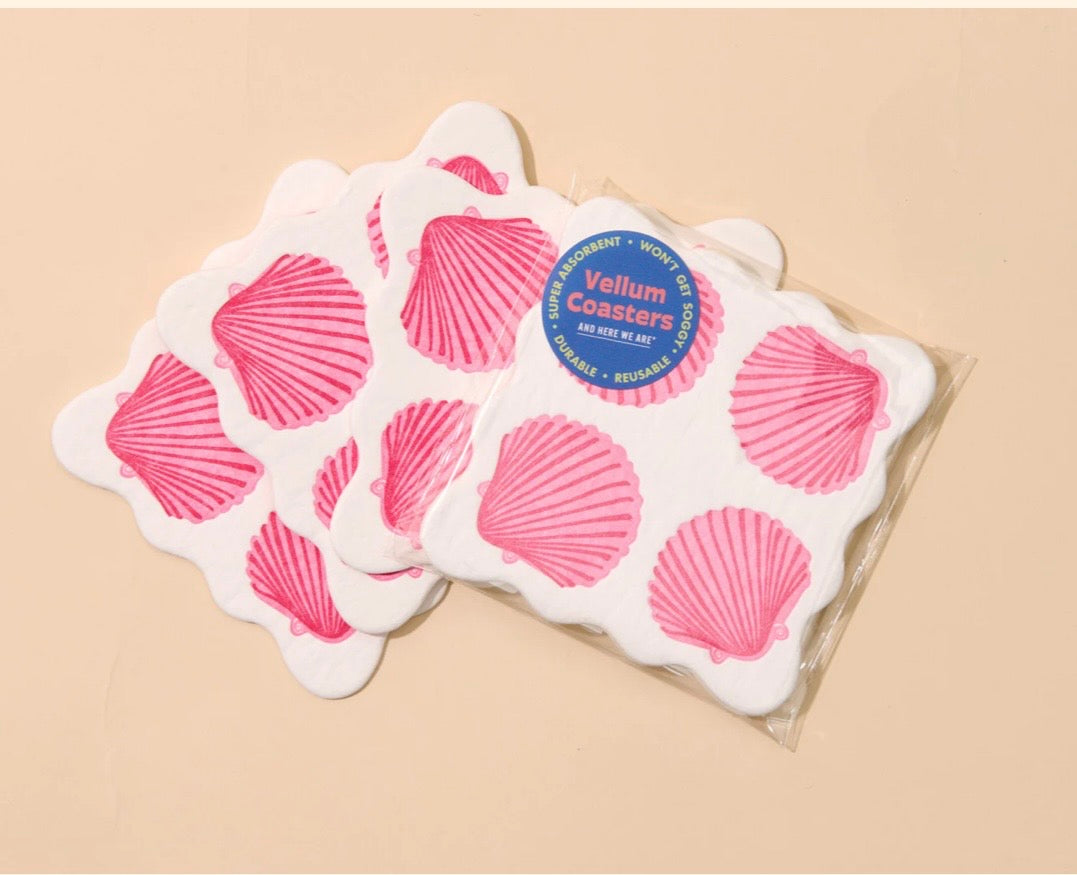 Vellum Coasters, variety of colors