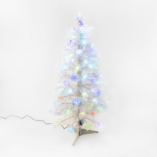 4' Snowflake Iridescent Tree