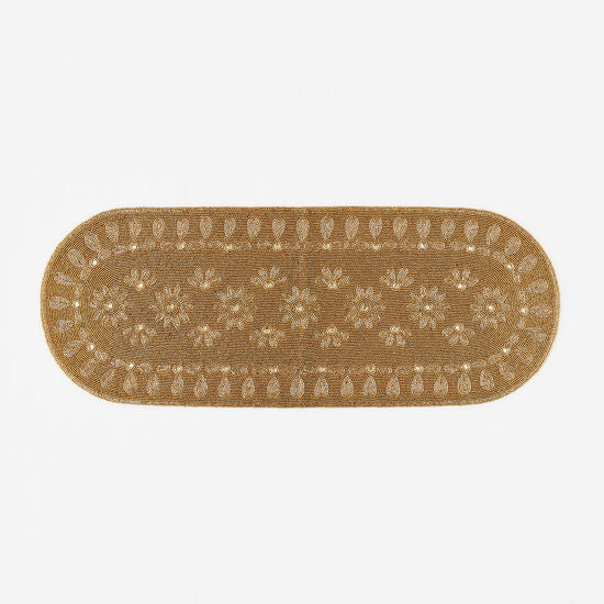 Gold Beaded 35.5" Runner