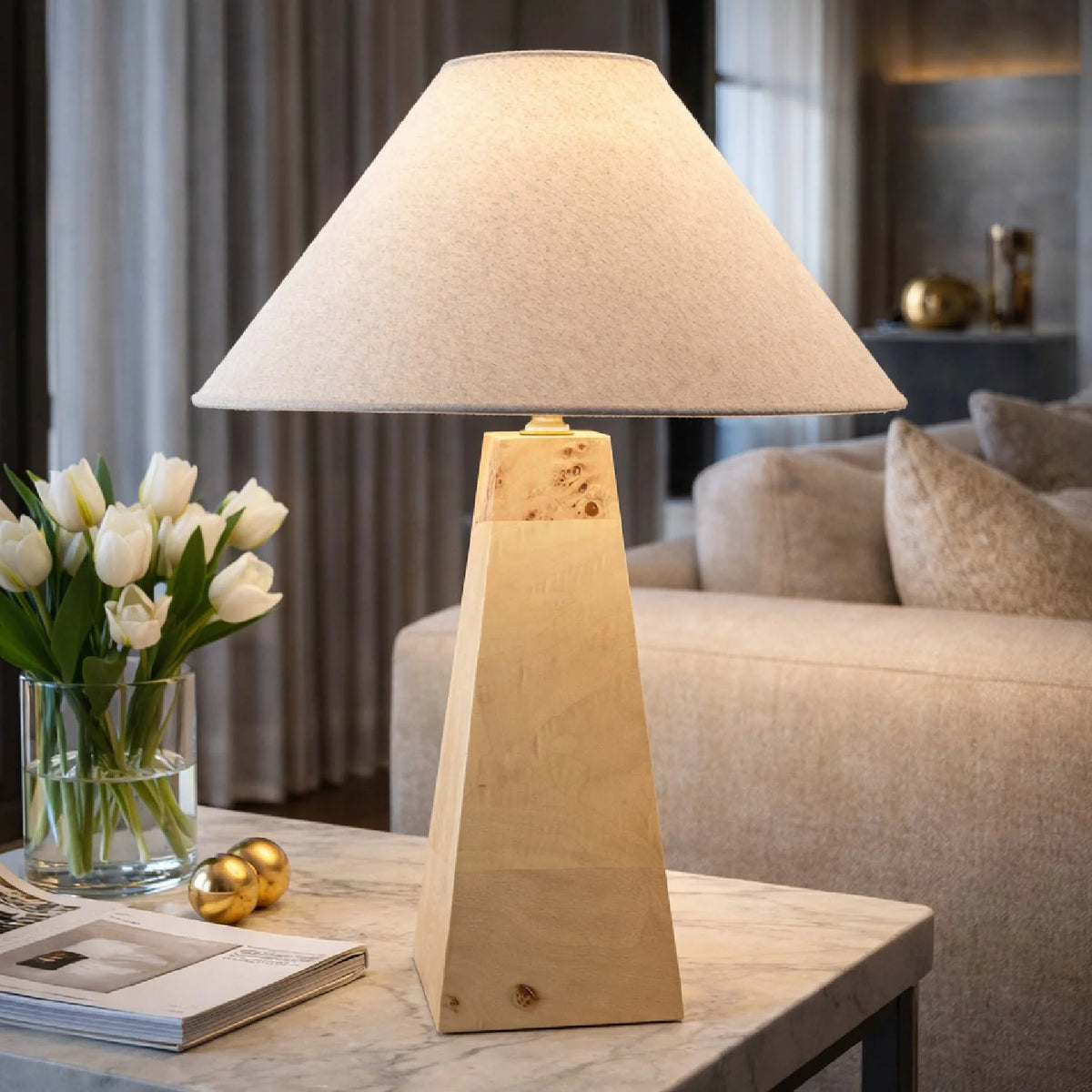 Burlen Table Lamp - Natural