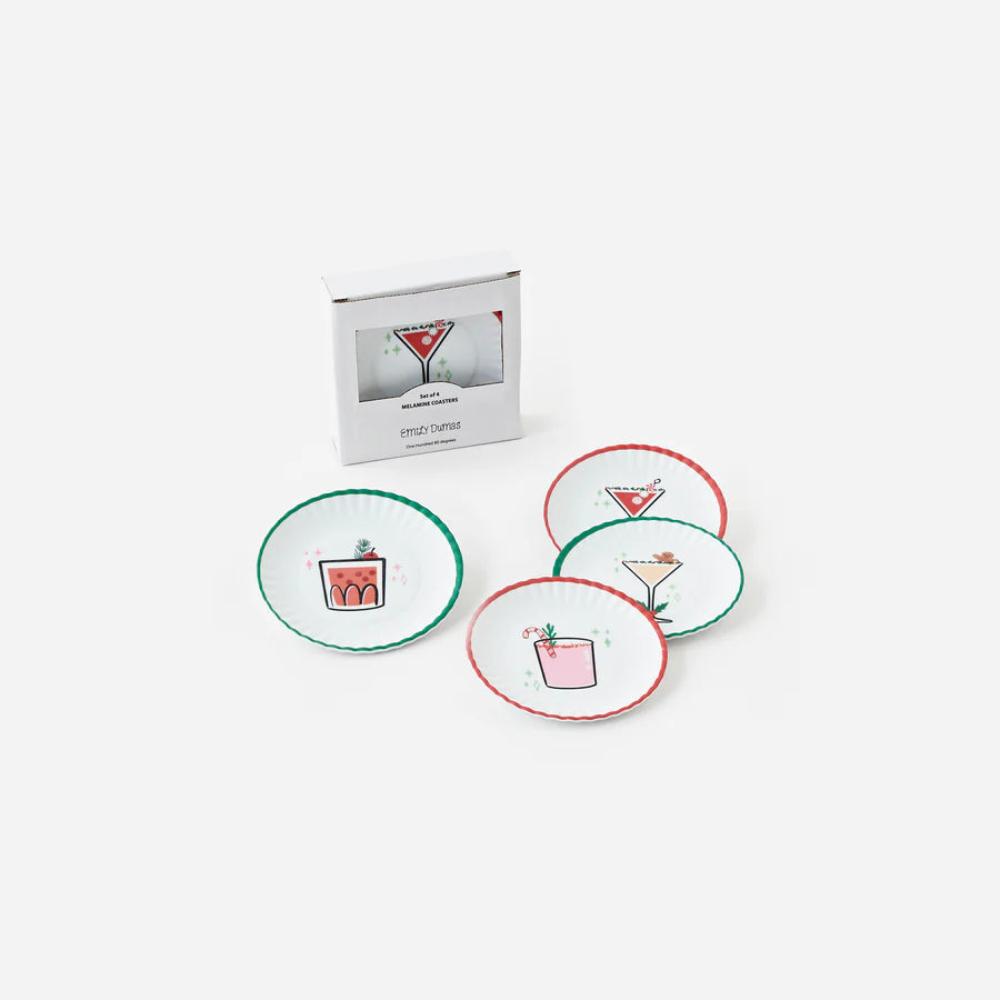 St/4 Holiday Cheers Coasters