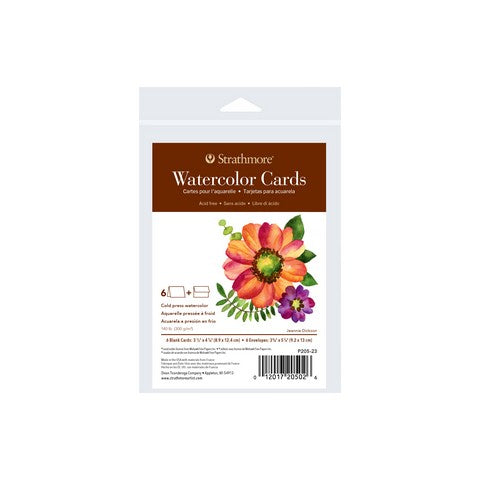 SM Watercolor Cards/6pk