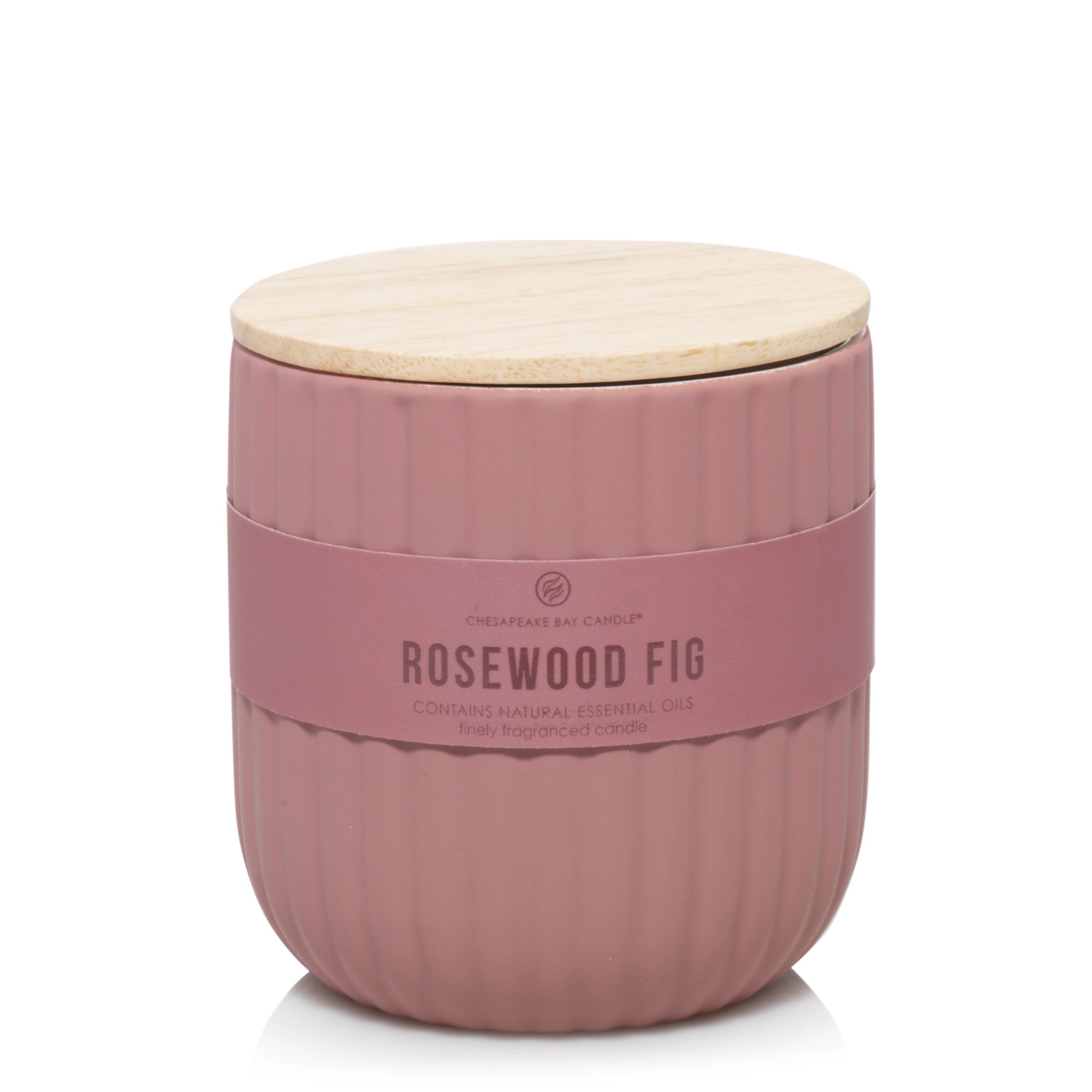 Rosewood Fig Ribbed Candle