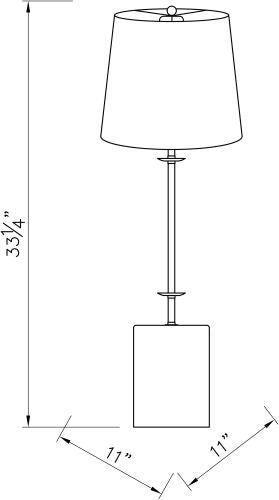 Rigby Buffet Table Lamp