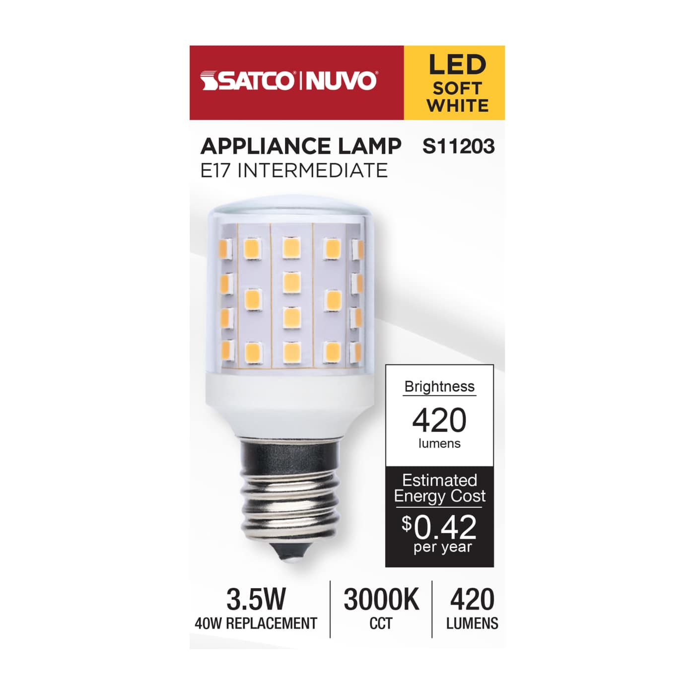 3.5W LED Appliance Bulb