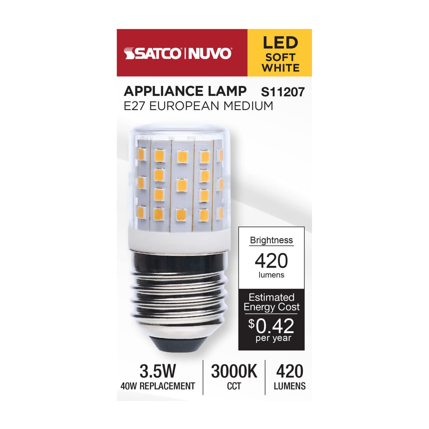 3.5W LED Appliance Bulb