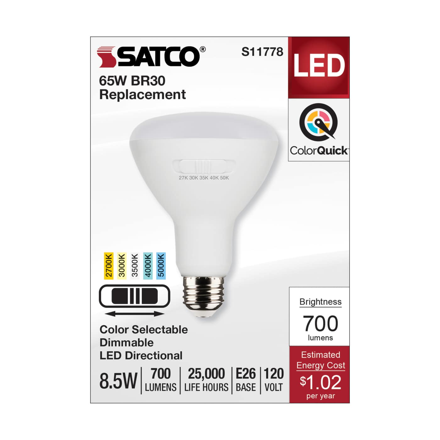 8.5BR30/LED/5CCT/E26/120V