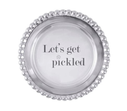 Let's Get Pickled Wine Coaster