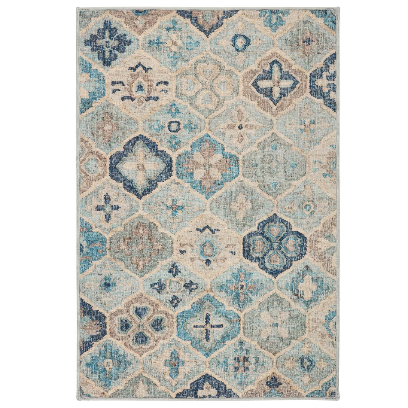 Pali Blue Washable Rugs