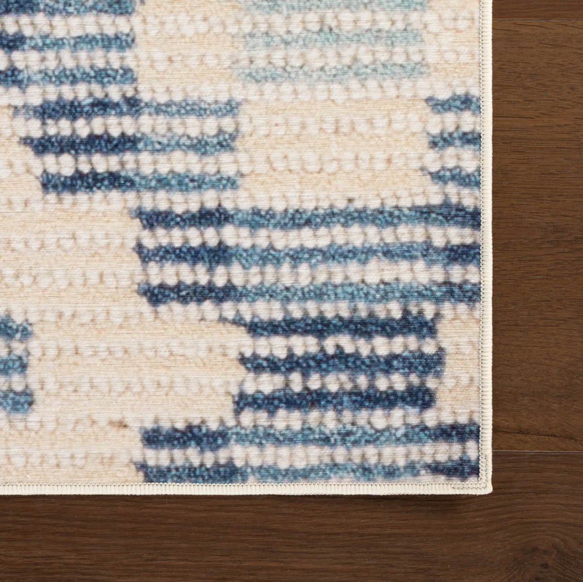 Orzalla Washable Rug, Blue
