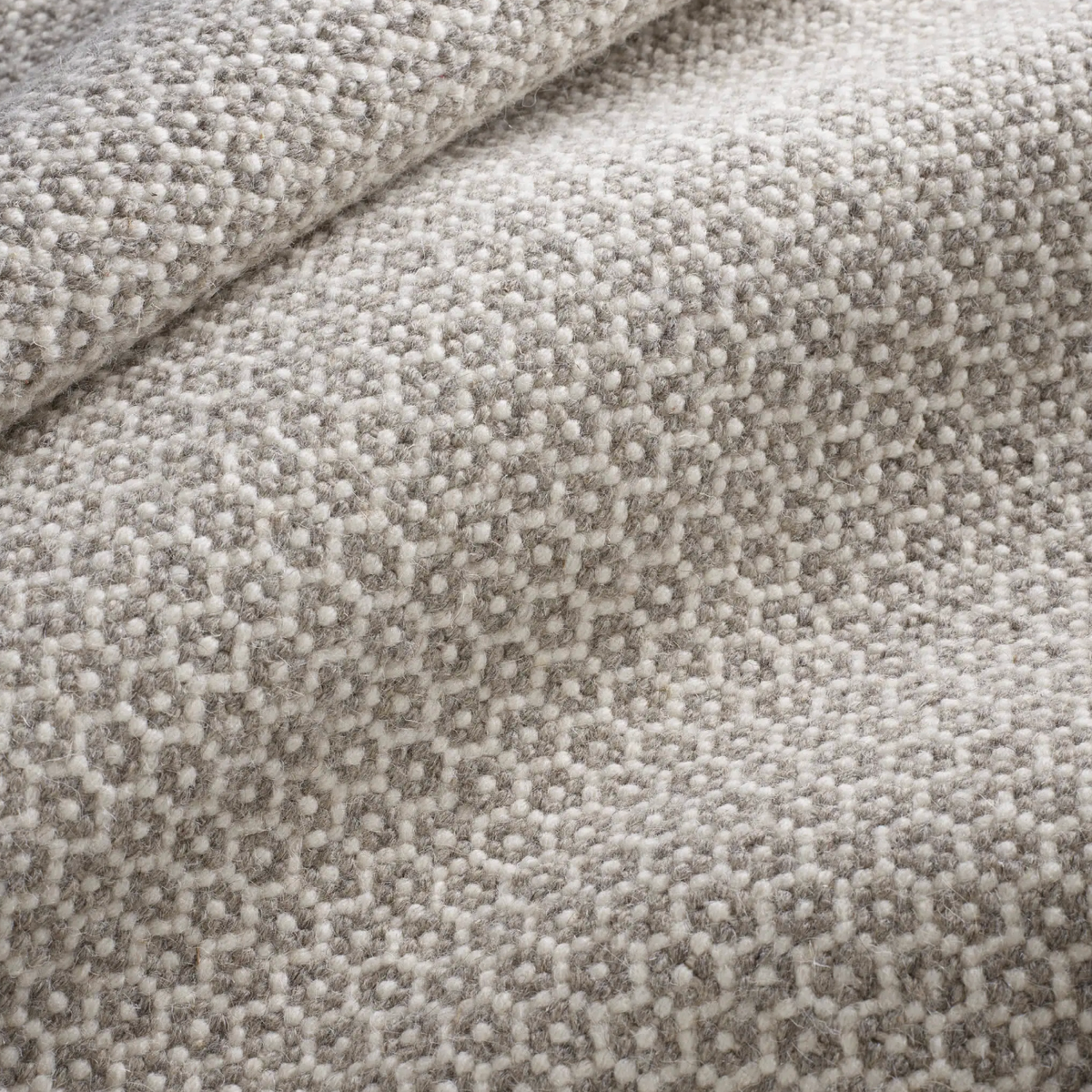 Honeycomb Ivory/Grey Wool Rug