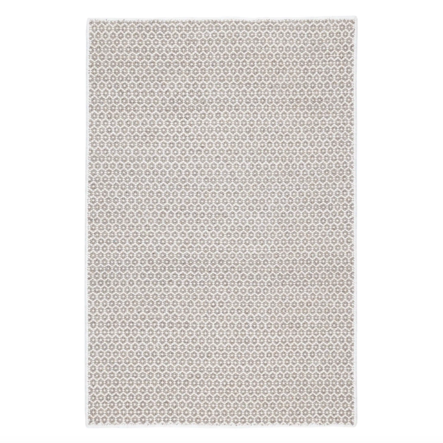 Honeycomb Ivory/Grey Wool Rug