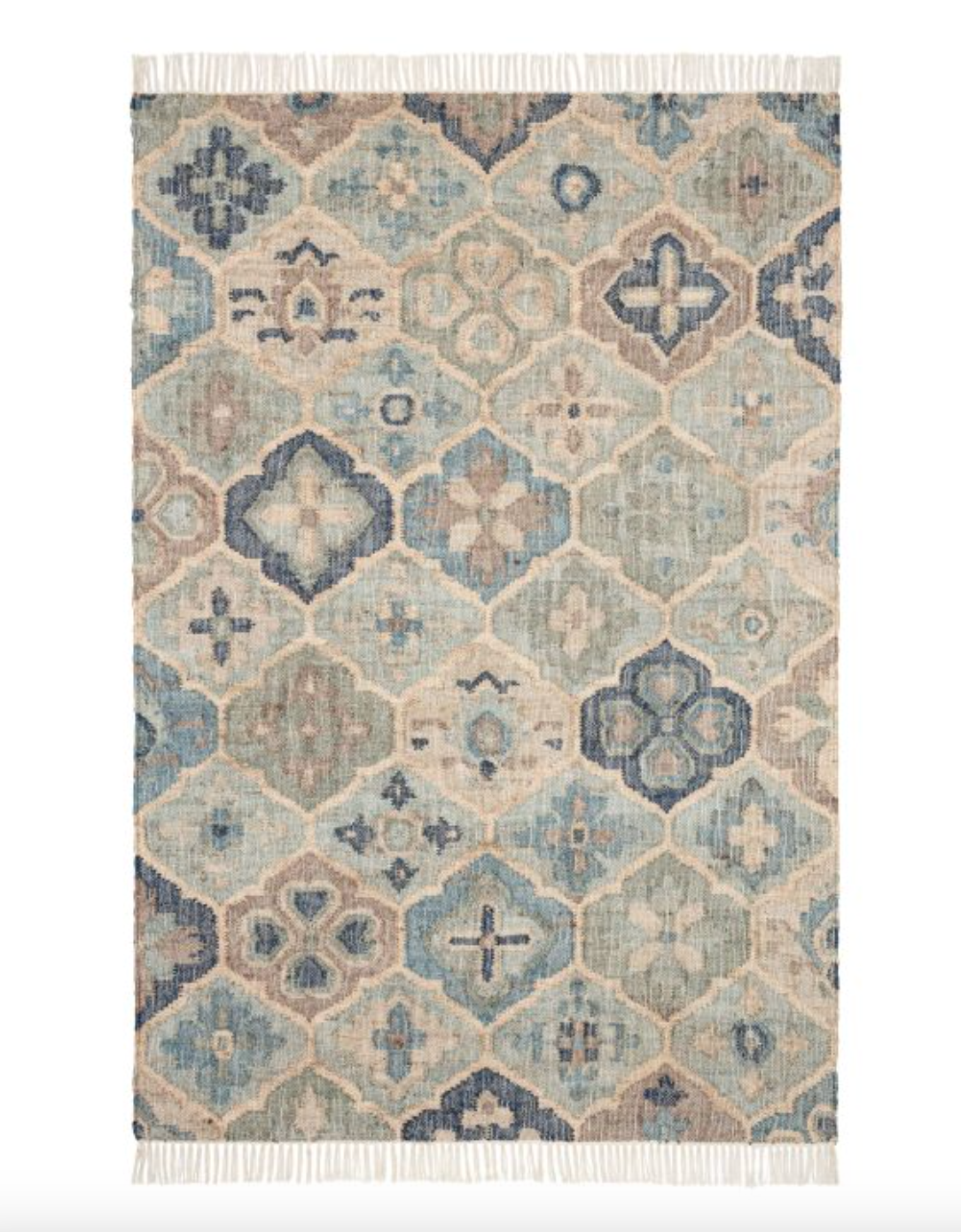 Pali Blue Woven Jute Rug