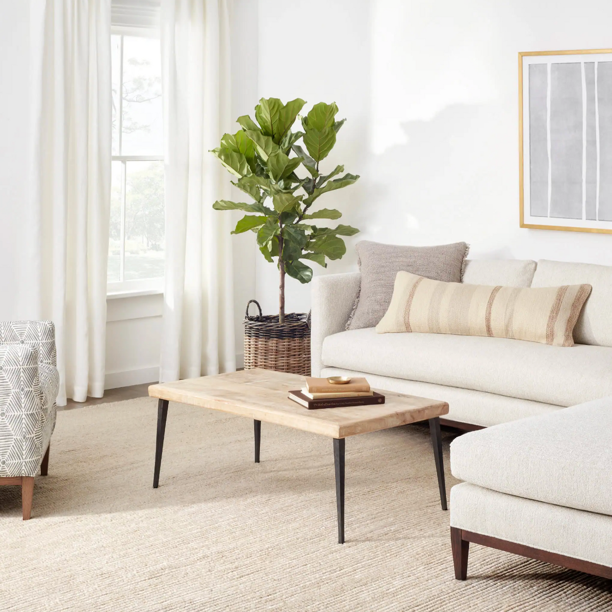 Niels Latte Woven Wool Rug