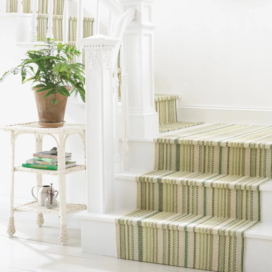 Oslo Stripe Green Rug