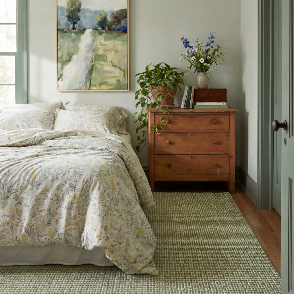 Miss Muffet Olive Rug