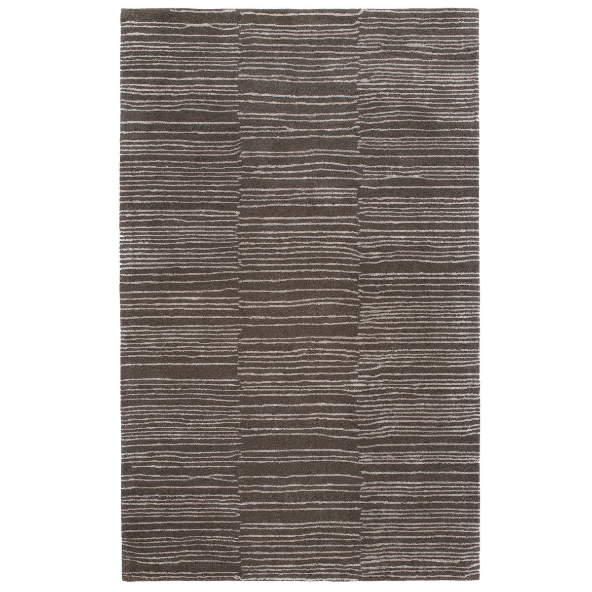Striae Grey Wool Rug