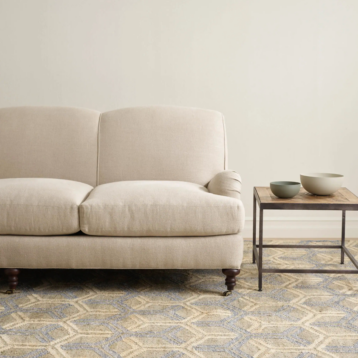 Tala Woven Jute Blue Rug