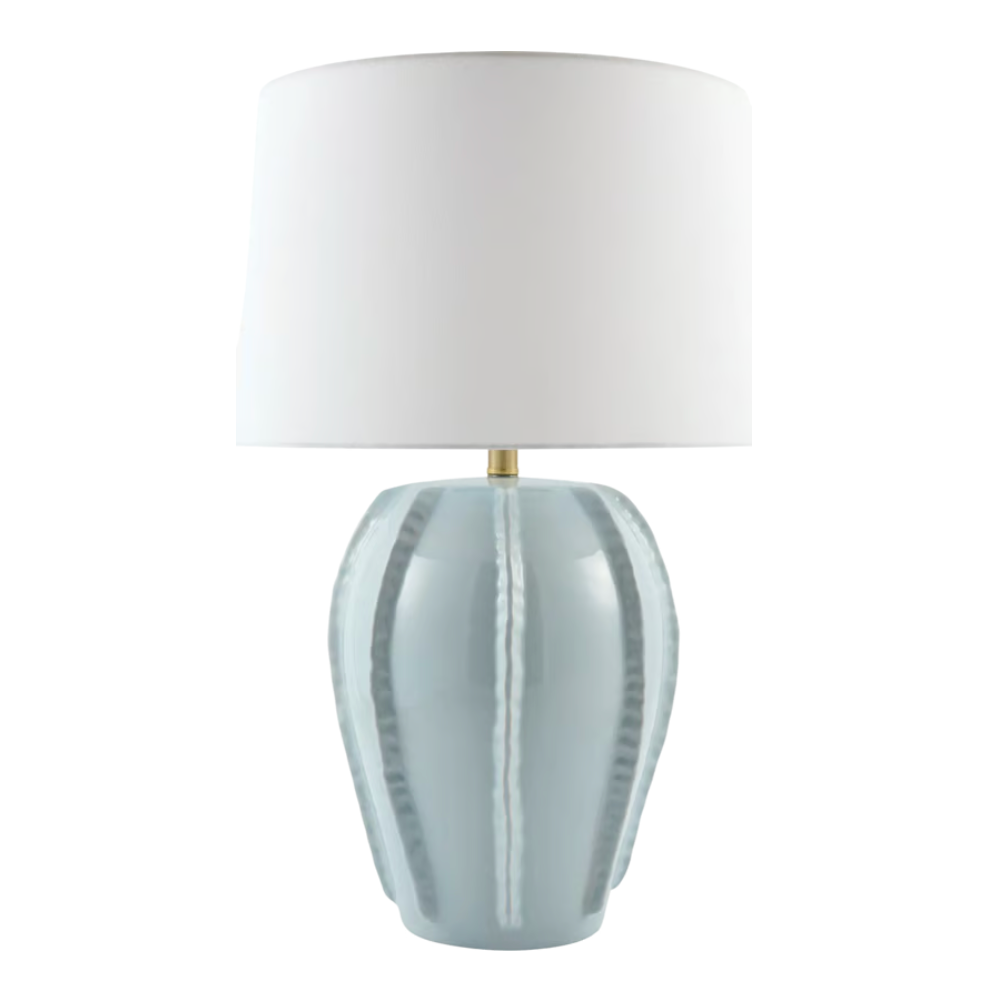 28" Azure Lamp, Round Shade