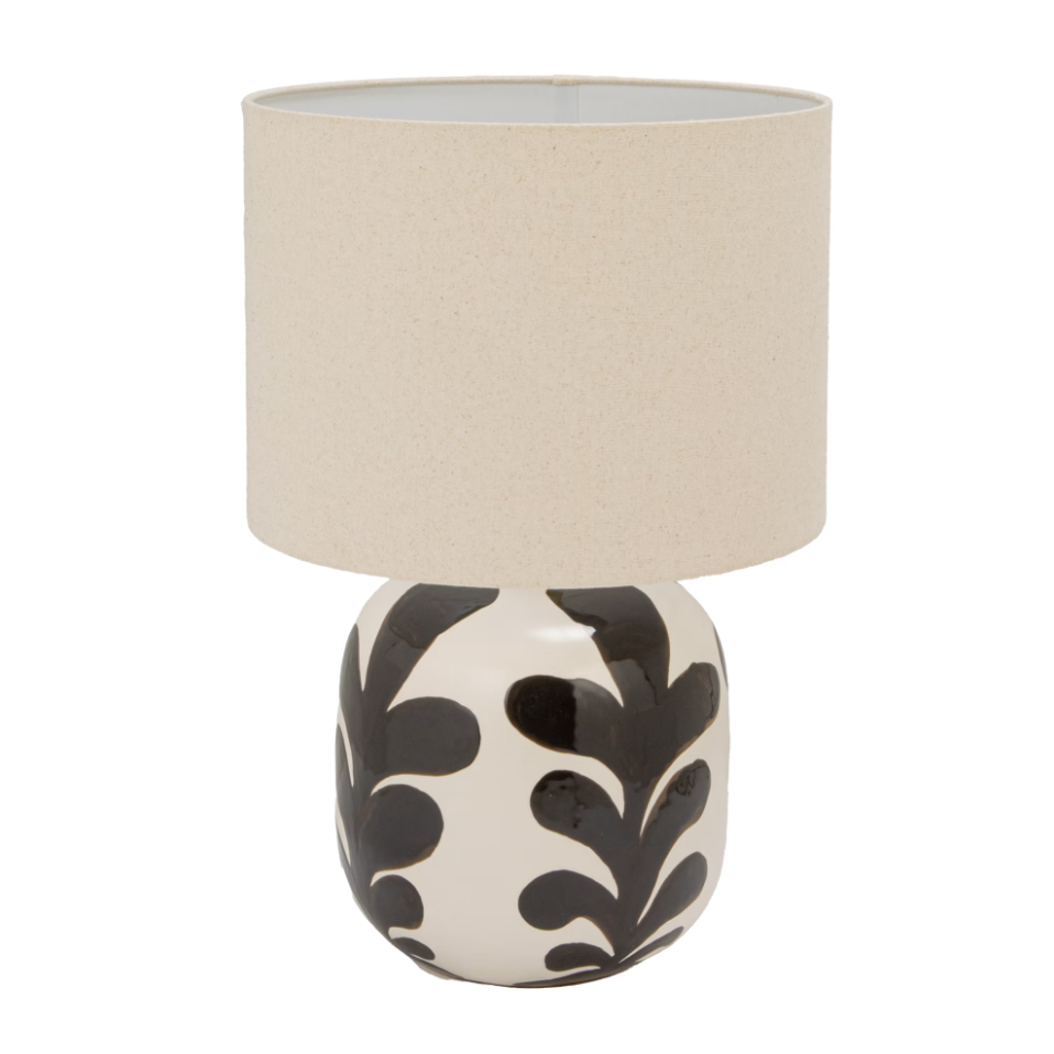 Black & White Abstract Table Lamp