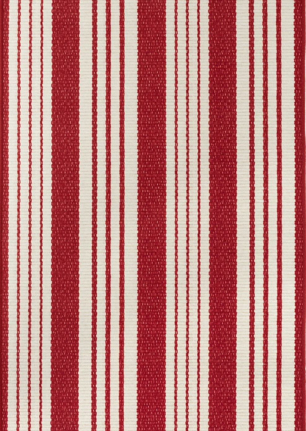 Abby Ticking Red 2.5x6 Rug