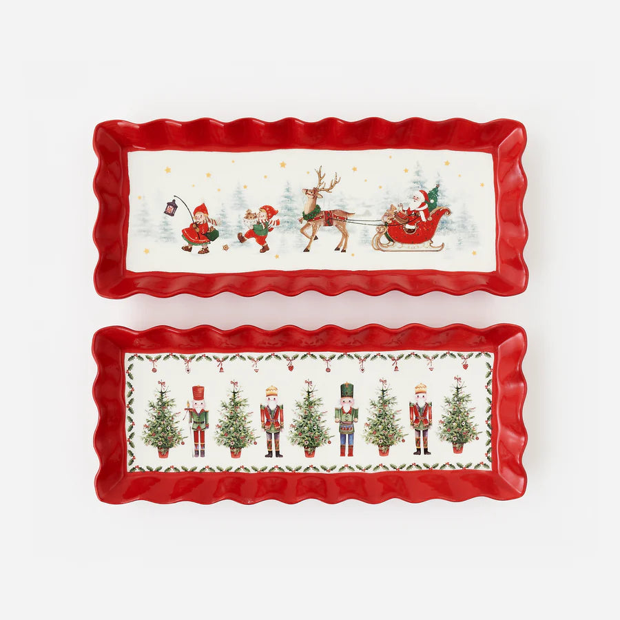 Ruffled Edge Tray, 15x6