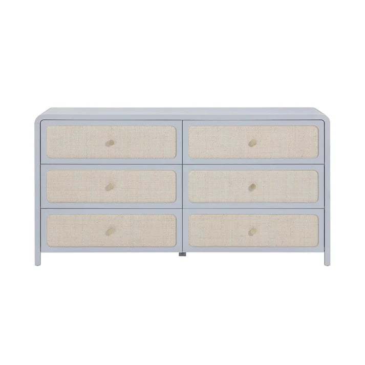 Patty Dresser, Blue/6 Drawer