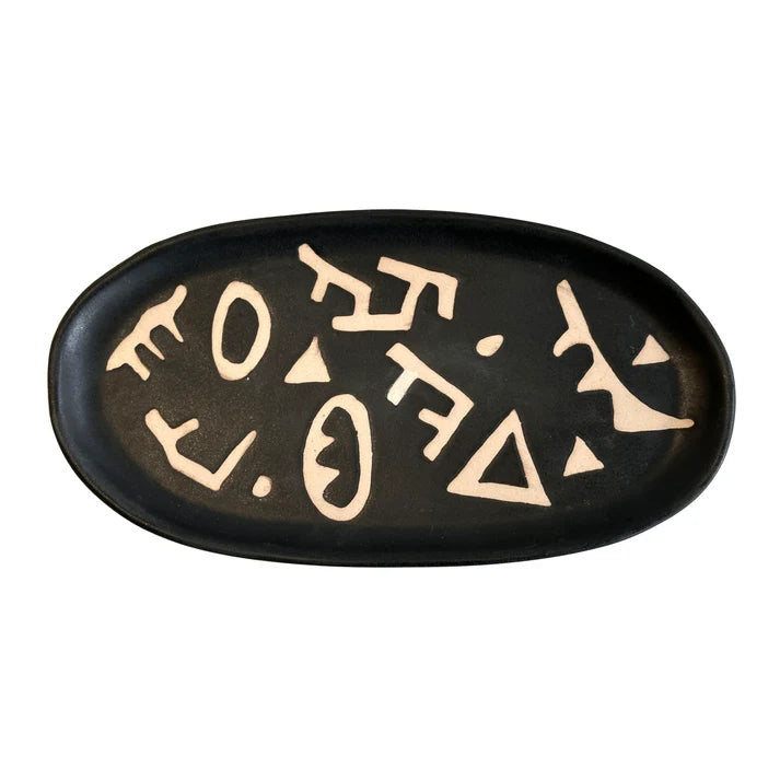 Ceramic Runes Catchall Dish