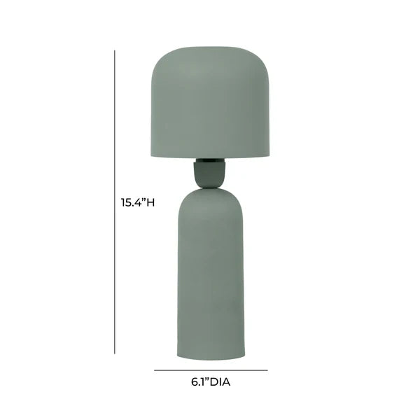Shroom Metal Table Lamp, Green