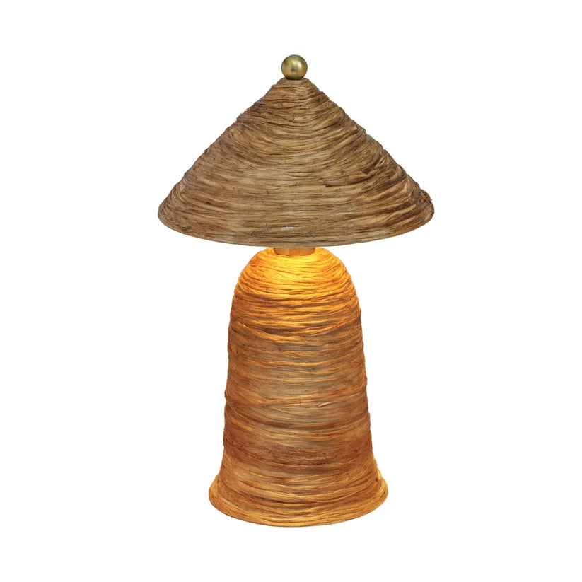 Coconut Fiber Pointed Lamp