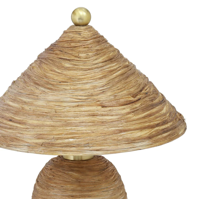 Coconut Fiber Pointed Lamp
